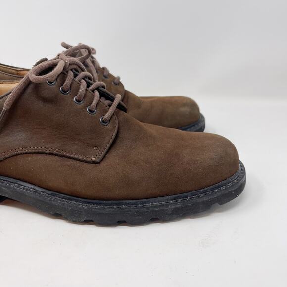 Rockport 9.5 Brown Suede Leather Northfield Waterproof Derby Oxford Vibram Sole main image 6